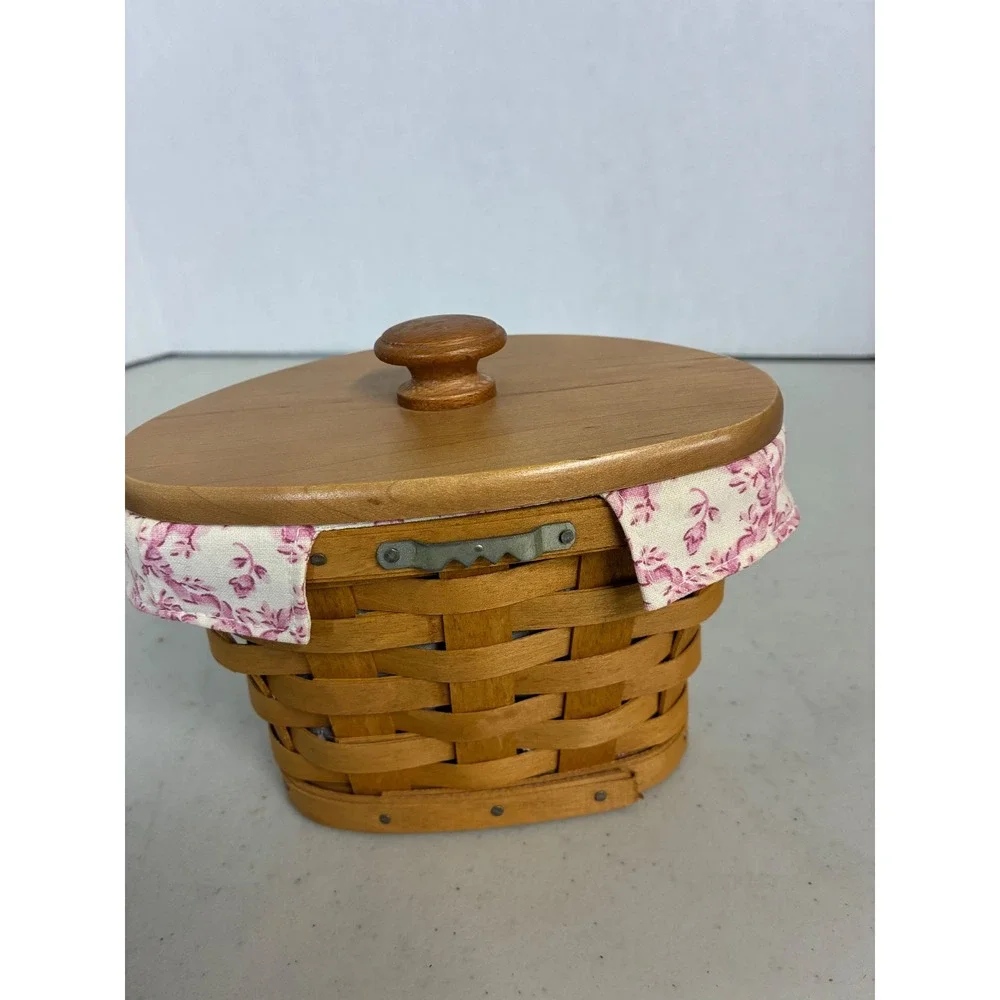Longaberger 2007 Horizon of Hope Basket Lid Liner Protector Pink Ribbon‎ USA